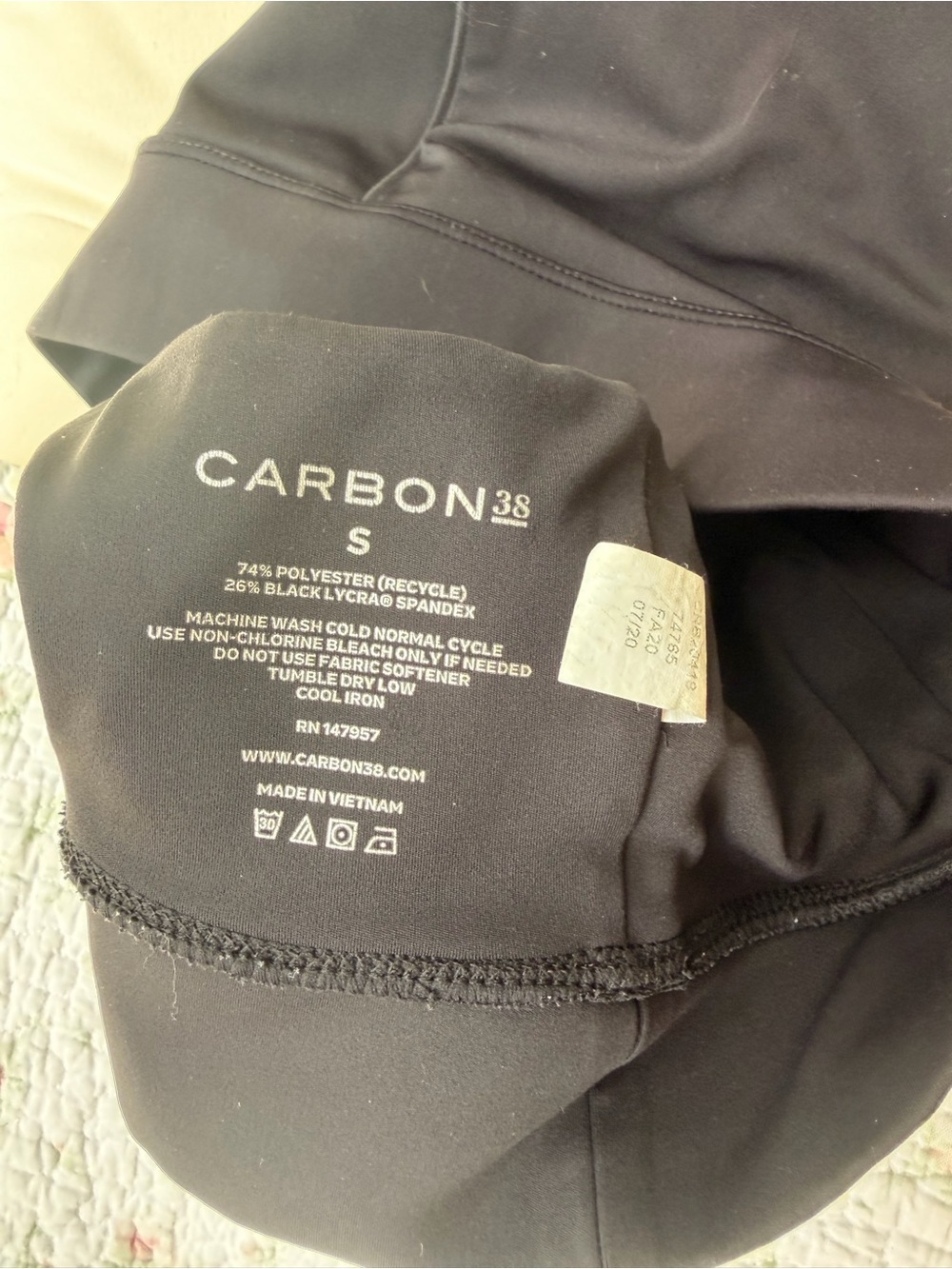 Carbon38 Black Tank Top